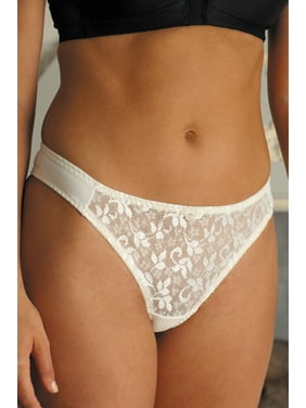 Large Black Carnival Womens Tuxedo Style Thong Panty